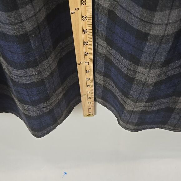 Burnside Men's Long Sleeve Blue Gray Plaid Flannel Button-Up Shirt Sz 2X NWT - Picture 8 of 11